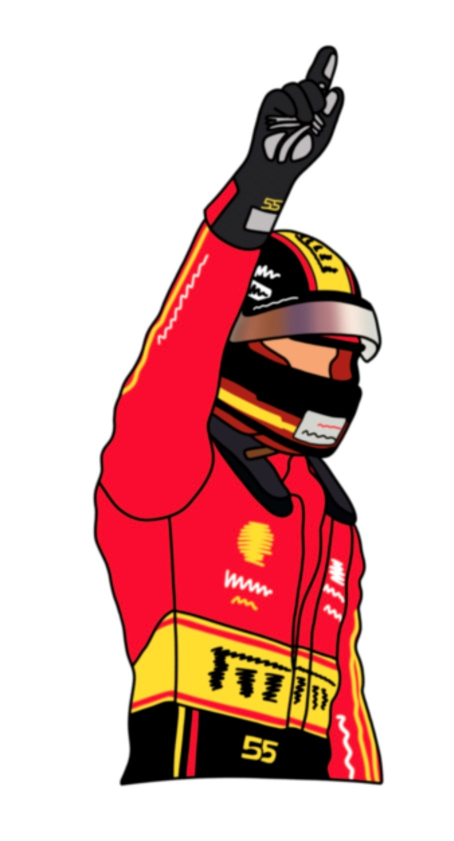 Carlos Sainz Stickers 2023 - 2024 Designs