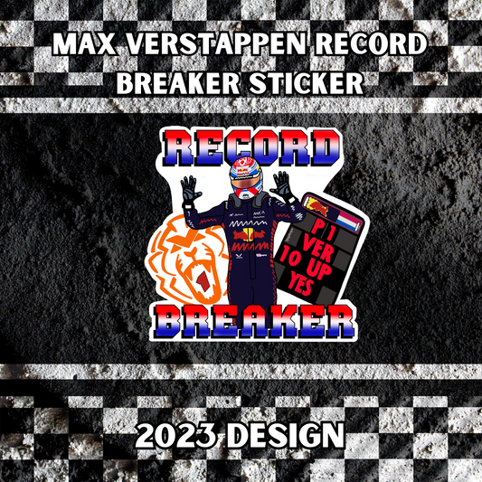 Max Verstappen Record breaker 2023 Sticker