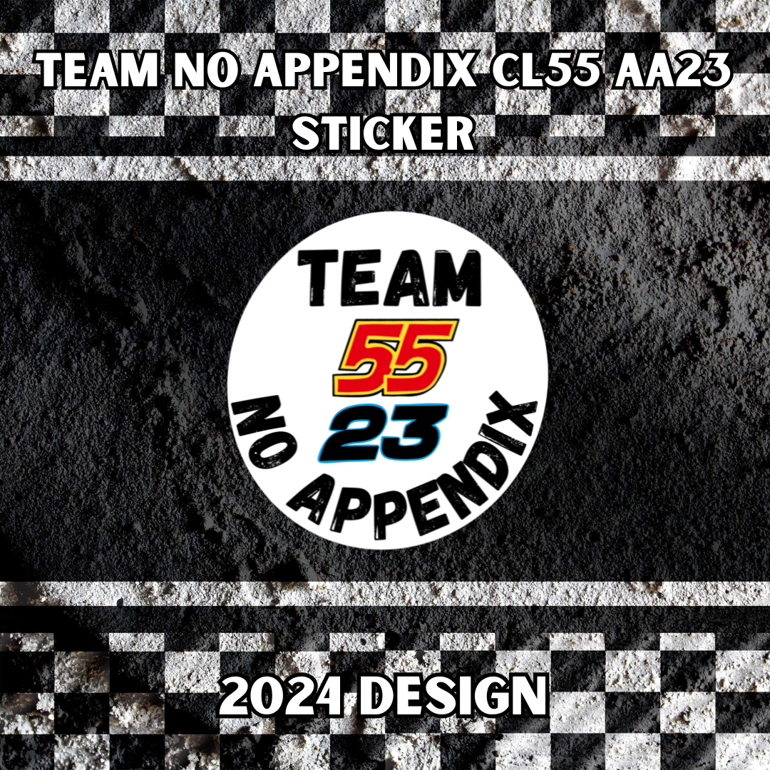 Team No Appendix CS55 AA23 round 5.5cm sticker