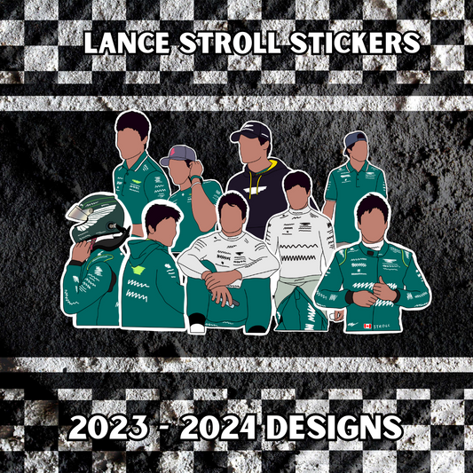 Lance Stroll Stickers 2023 - 2024 Designs