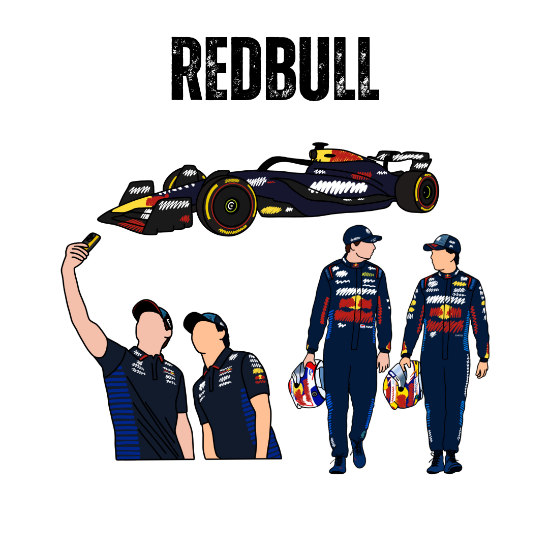 2024 Team Launch Sticker Pack (3 Stickers) Car approx 9cm long - Drivers approx 6cm