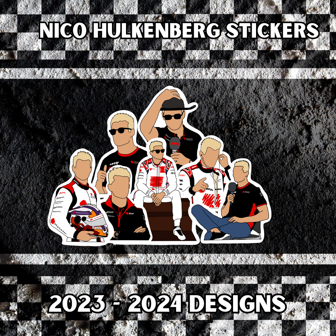 Nico Hulkenberg Stickers 2023 - 2024 Designs