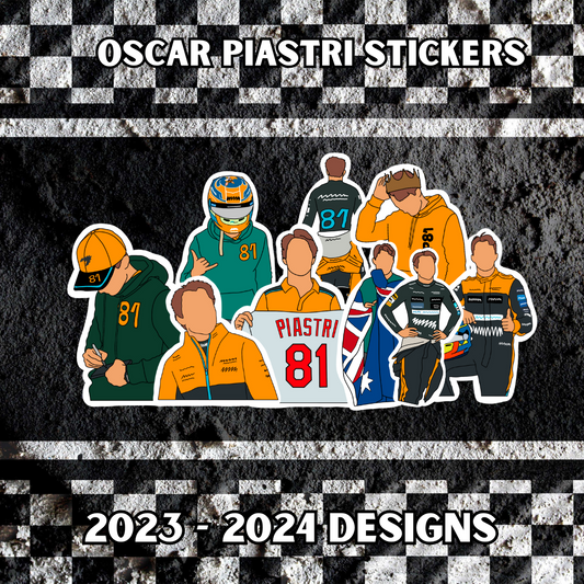 Oscar Piastri Stickers 2023 - 2024