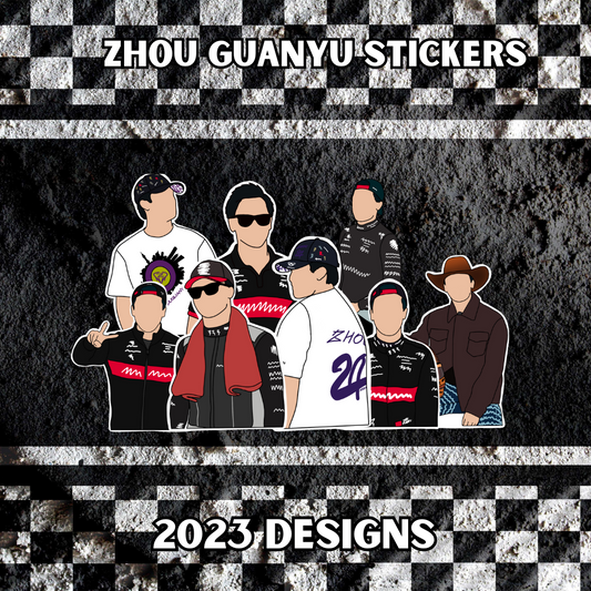 Zhou Guanyu Stickers 2023 Designs