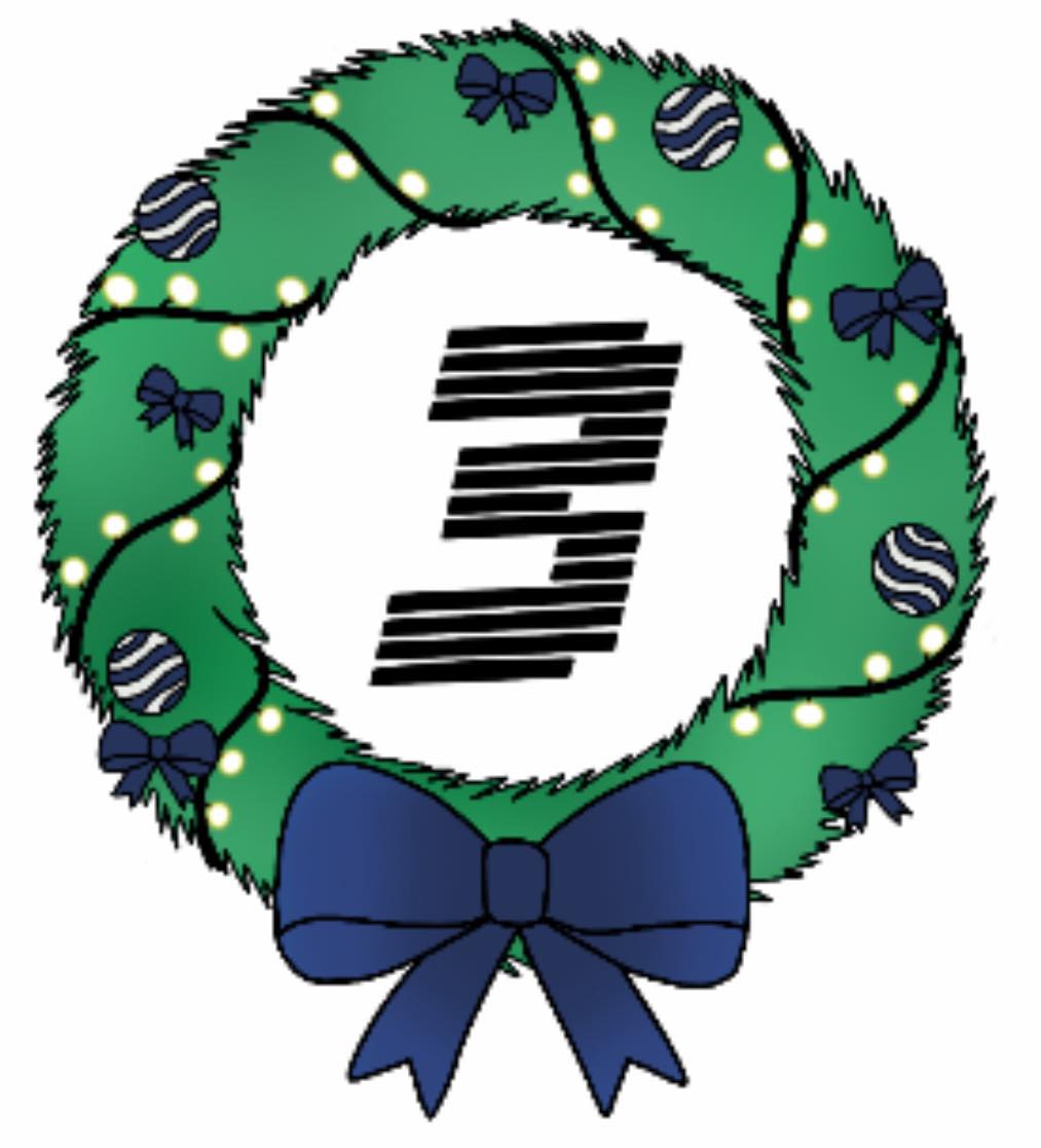 2023 Advent Box Wreath Sticker