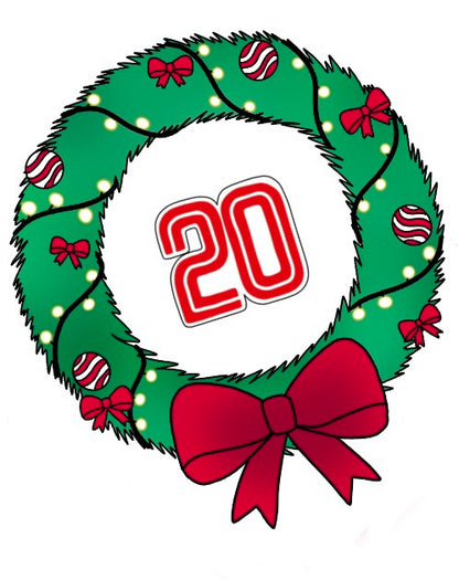 2023 Advent Box Wreath Sticker