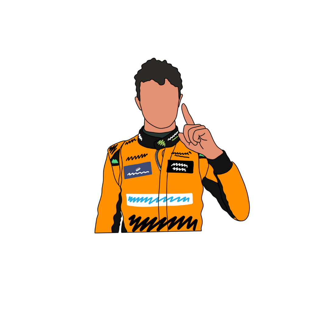 Lando Norris Miami Maiden Win 2024 Stickers