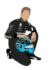 George Russell Sticker