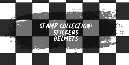 Stamp Collection - Helmets - Stickers - Approx 2.5 x 3 cm