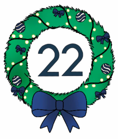 2023 Advent Box Wreath Sticker