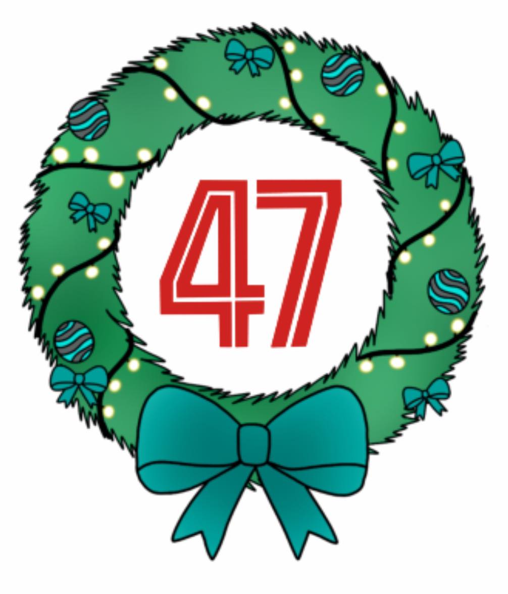 2023 Advent Box Wreath Sticker