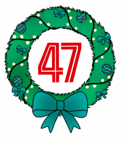 2023 Advent Box Wreath Sticker