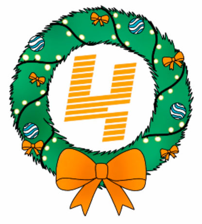 2023 Advent Box Wreath Sticker