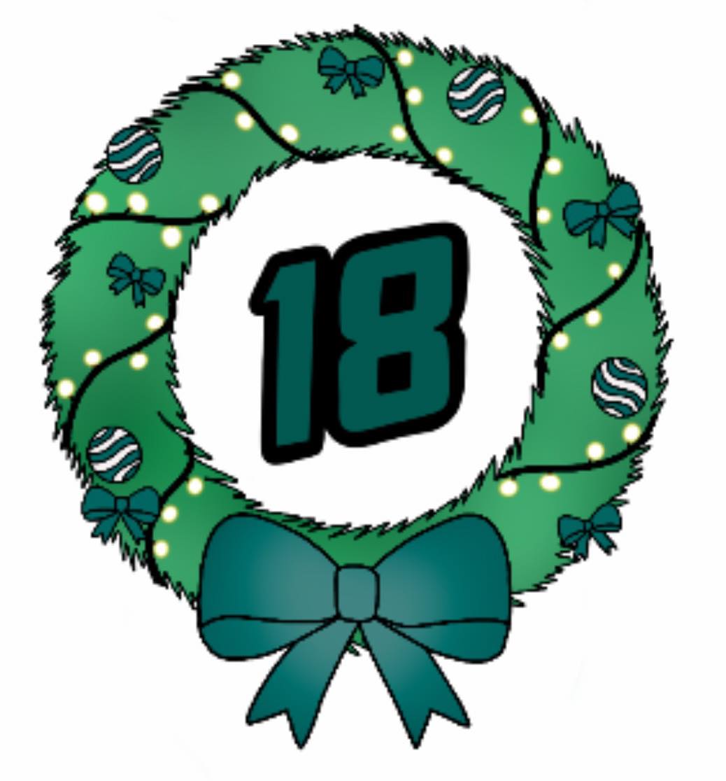 2023 Advent Box Wreath Sticker