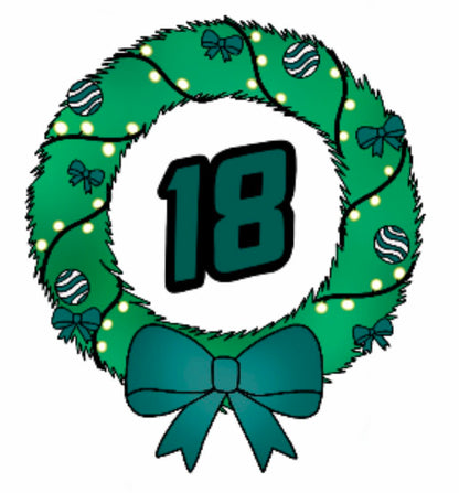 2023 Advent Box Wreath Sticker