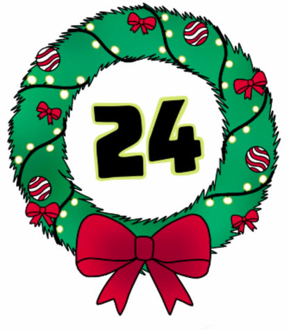 2023 Advent Box Wreath Sticker