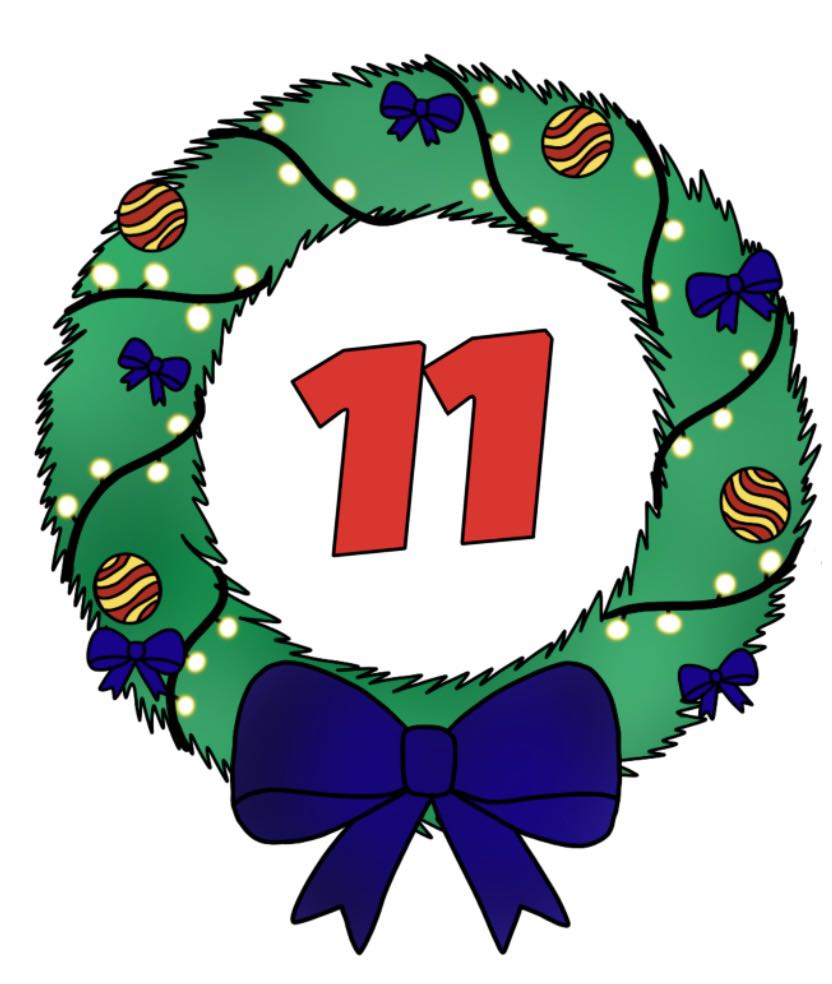 2023 Advent Box Wreath Sticker