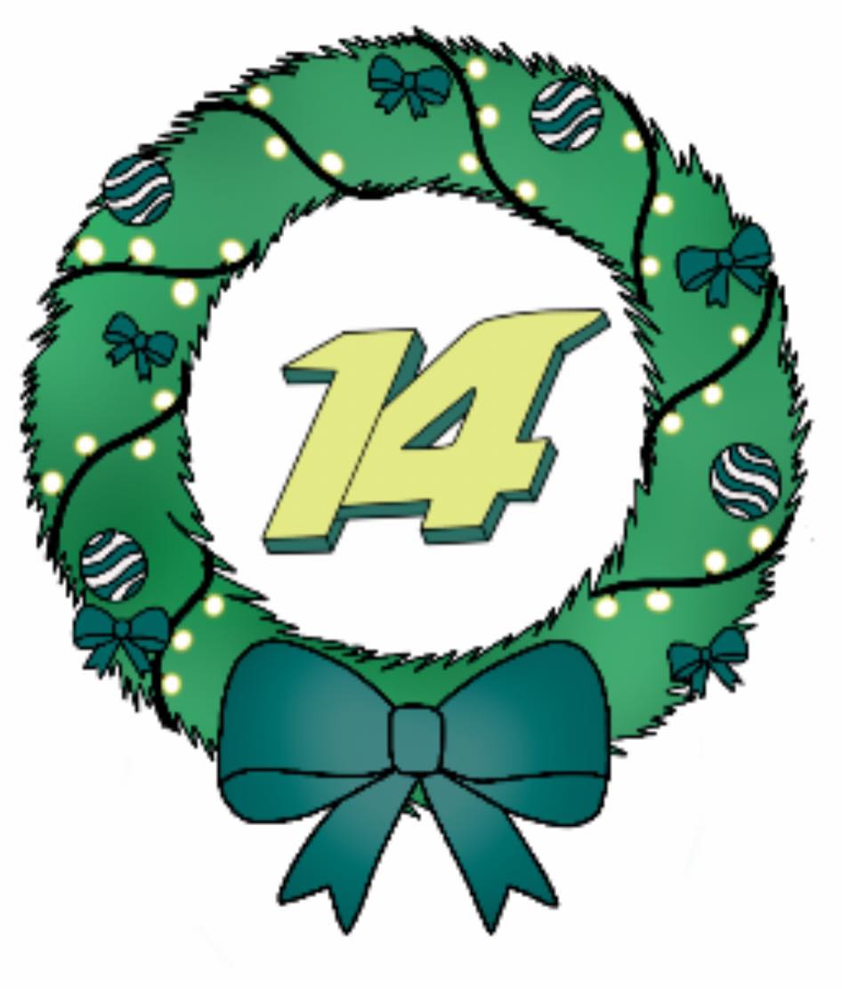 2023 Advent Box Wreath Sticker