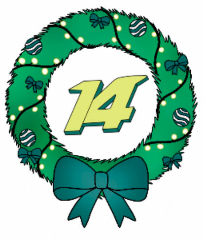 2023 Advent Box Wreath Sticker