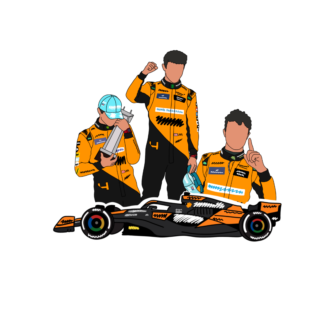 Lando Norris Miami Maiden Win 2024 Stickers