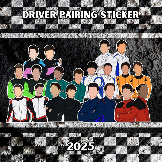 2025 Driver Pairings Stickers