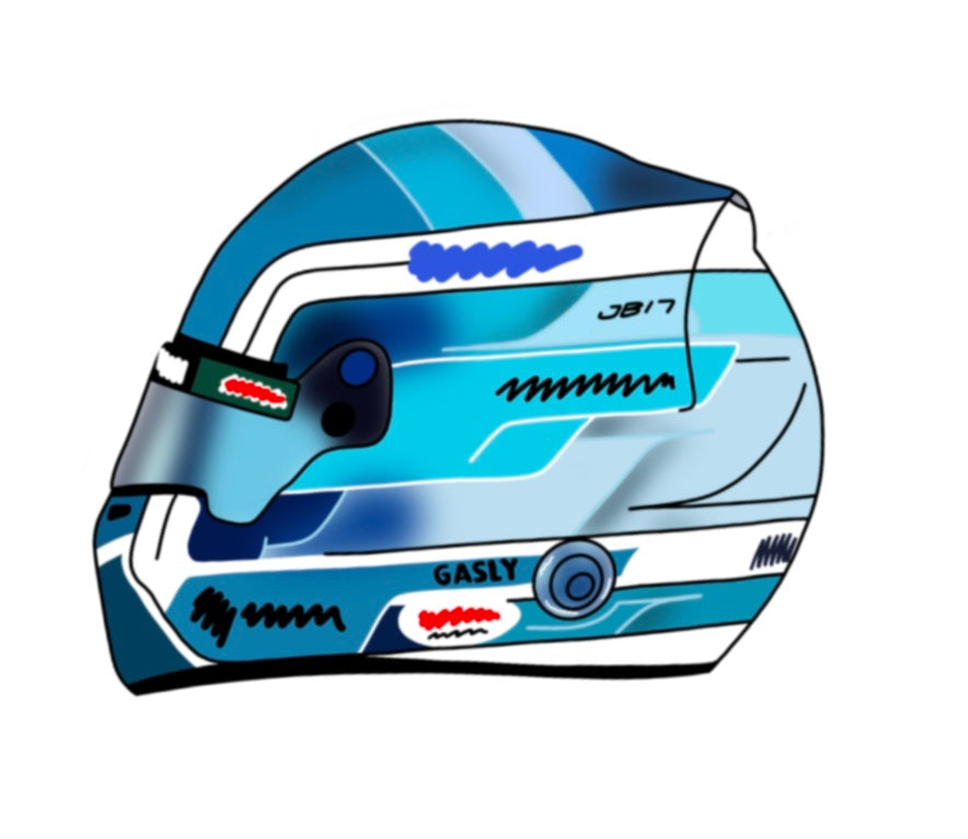 2024 Driver Helmet Sticker approx 3 x 4 cm