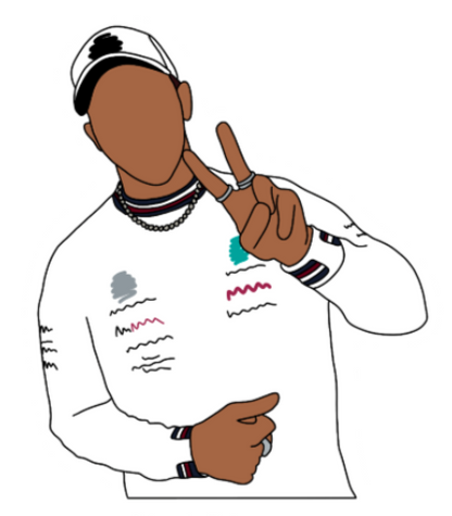 Lewis Hamilton Sticker