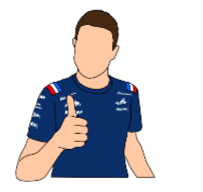 Esteban Ocon Sticker