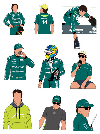 Fernando Alonso Sticker