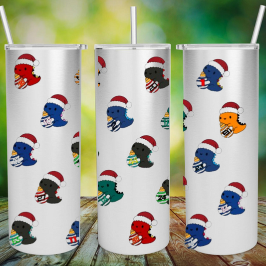 Christmas Dino 2024 Tumbler