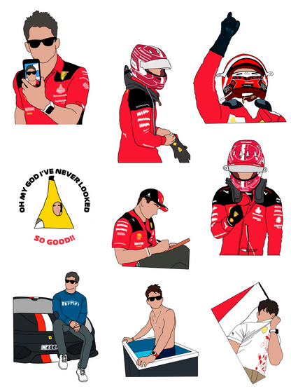 Charles Leclerc Sticker