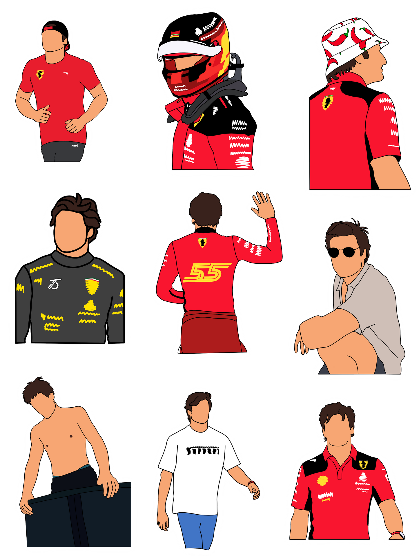 Carlos Sainz Sticker