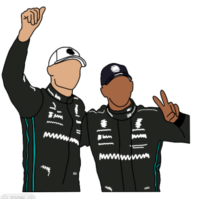 Mercedes LH & GR Sticker