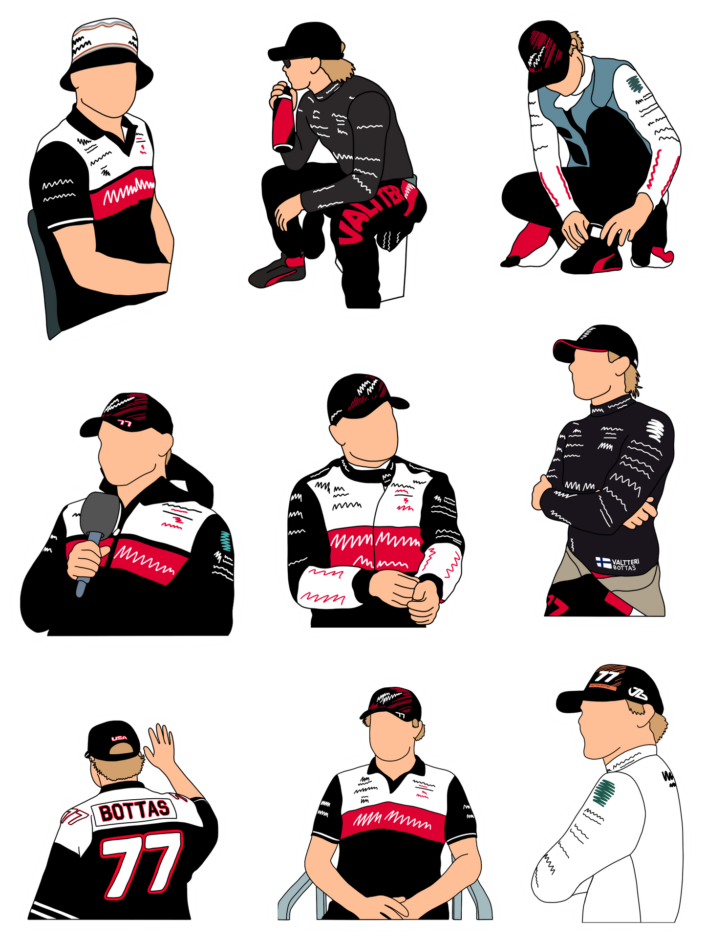 Valtteri Bottas Sticker