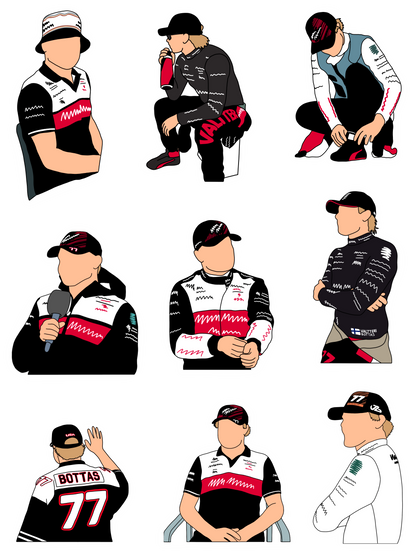 Valtteri Bottas Sticker