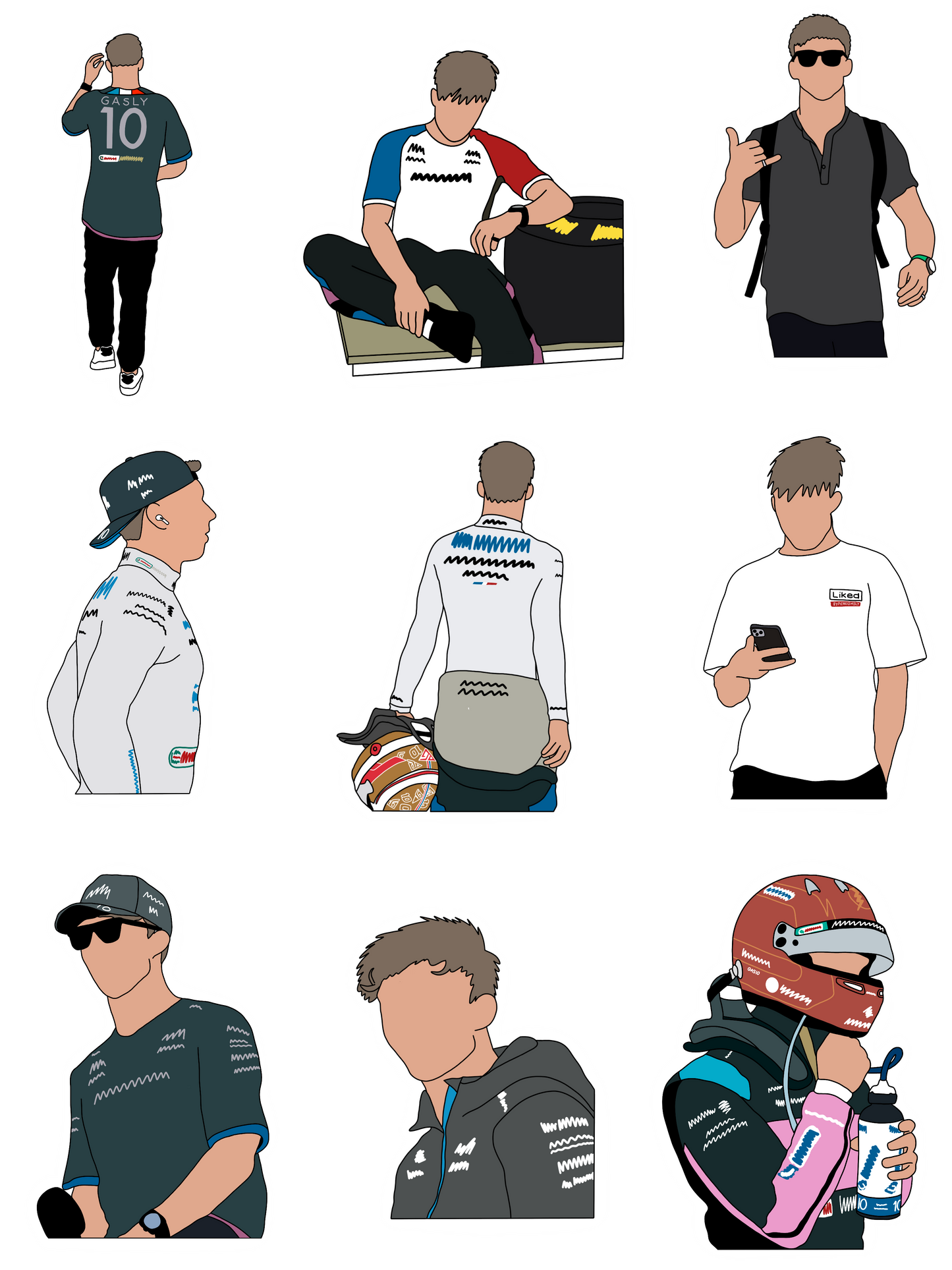 Pierre Gasly Sticker