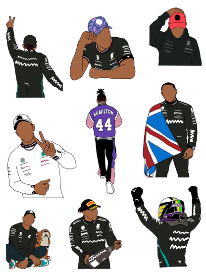 Lewis Hamilton Sticker