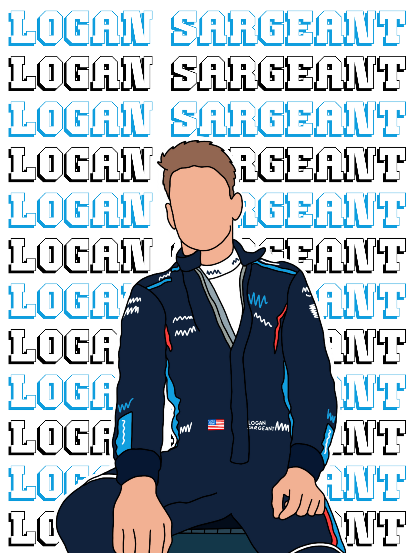 Logan Sargeant  - Williams Full Design Phone Case