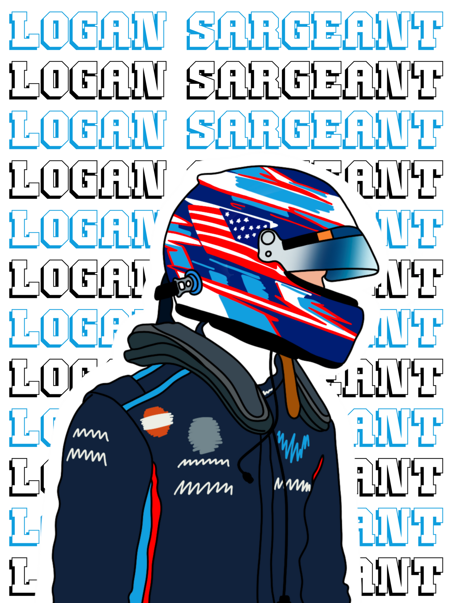 Logan Sargeant  - Williams Full Design Phone Case