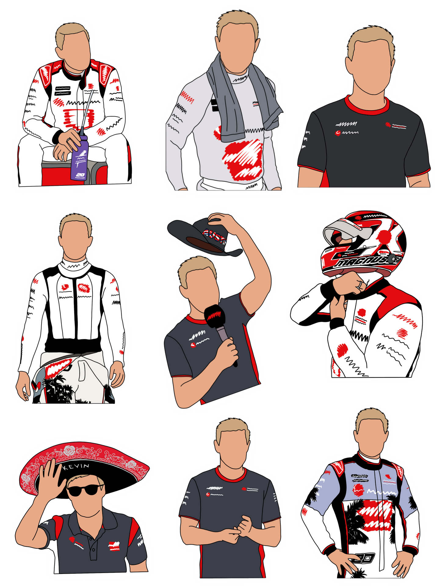 Kevin Magnussen Sticker