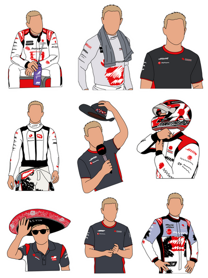 Kevin Magnussen Sticker