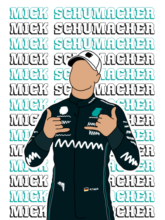 Mick Schumacher - Mercedes Full Design Phone Case