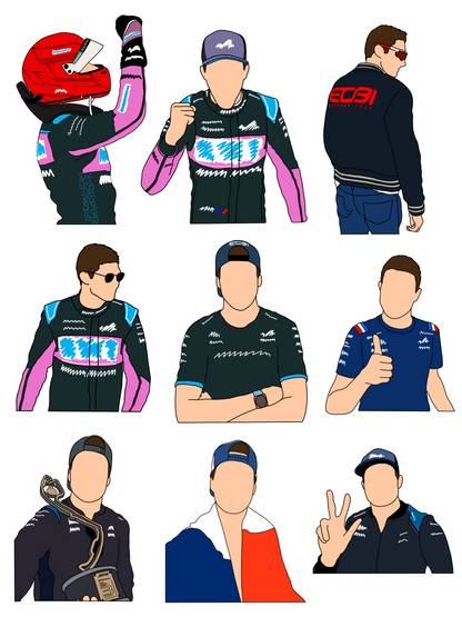 Esteban Ocon Sticker