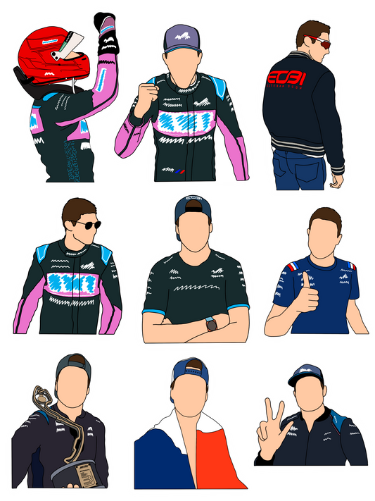 Esteban Ocon Sticker