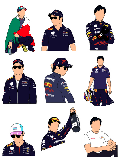 Sergio Perez Sticker