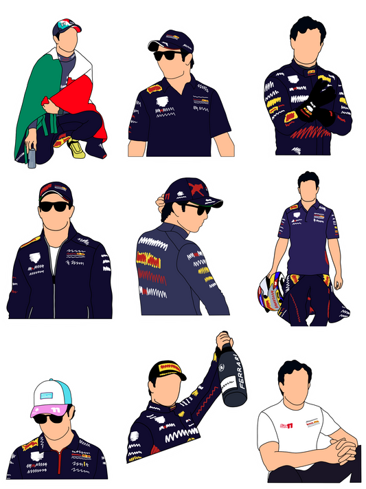 Sergio Perez Sticker