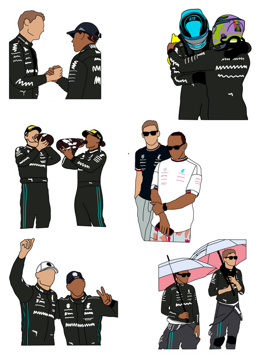 Mercedes LH & GR Sticker