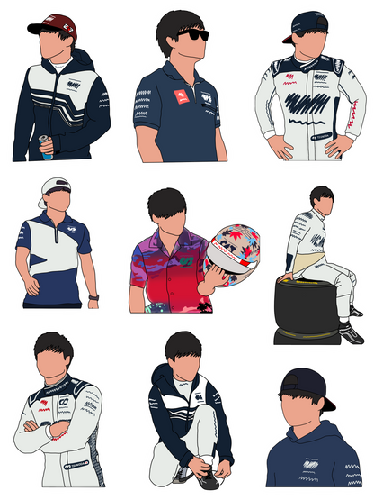 Yuki Tsunoda Sticker